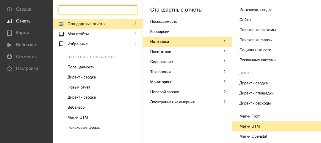 utm-отчет-метрика